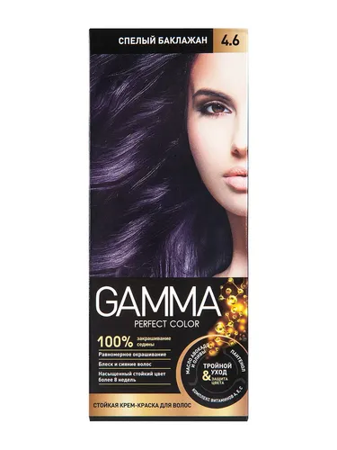 Краска д.вол."GAMMA PERFECT COLOR" тон 4.6 Спелый баклажан