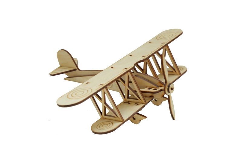 Деревянный конструктор «Военный самолет»