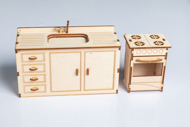 Деревянный конструктор «Мебель: кухня»