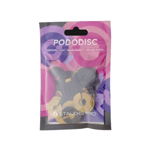 Сменные файлы-кольцо для педикюрного диска PODODISC Staleks PRO М 180 грит (50 шт)