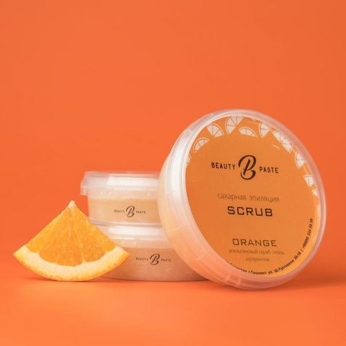 Tozalash ishqorga go'zallik pasta SCRUB ORANGE" 125 ml