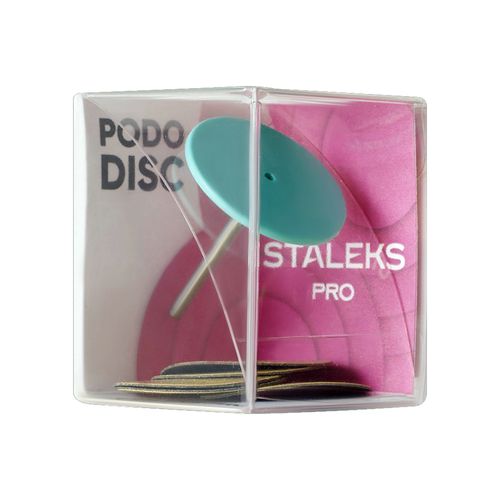 Диск педикюрный пластиковый PODODISC Staleks PRO L в комплекте с сменным файлом 180 грит 5 шт (25 мм)