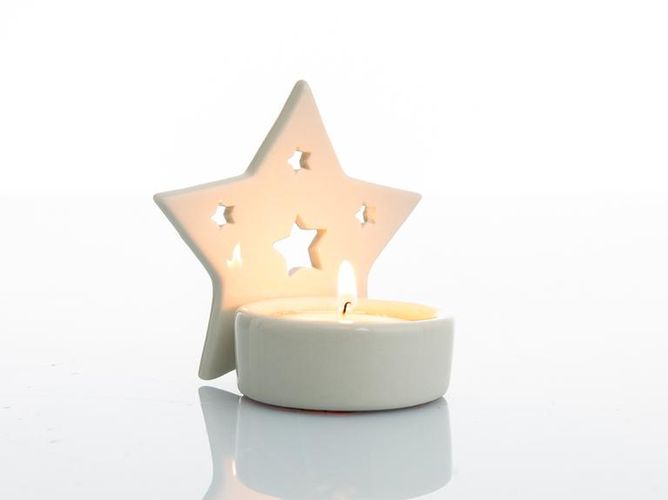 Подсвечник Star Stoneware 8,1×5,8×7,7 см