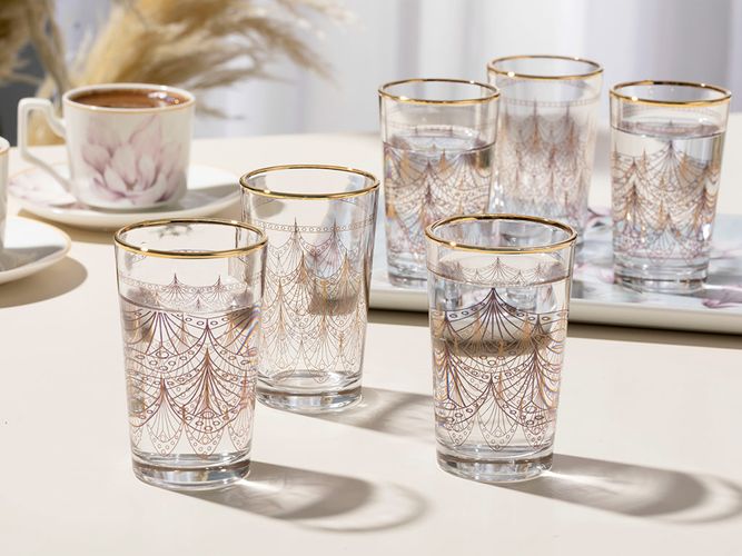 Art Glass 6-Piece Coffee Side Стакан