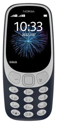 Mobil telefon Nokia 3310 DS, 20.48 MB, Blue