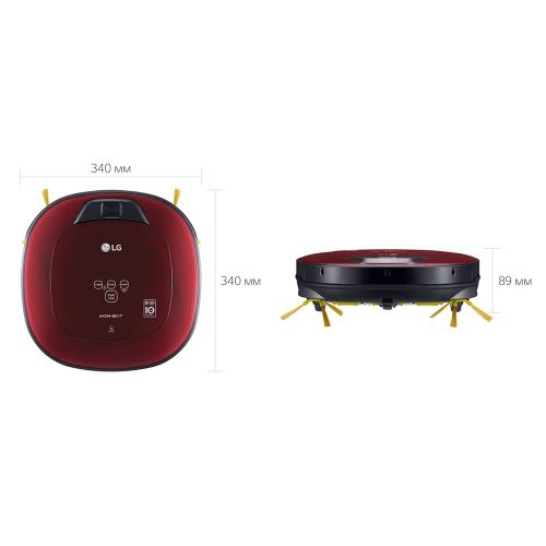Робот пылесос LG VRF6570LVM, красный, в Узбекистане
