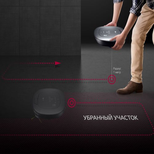 Робот пылесос LG VRF6570LVM, красный, arzon
