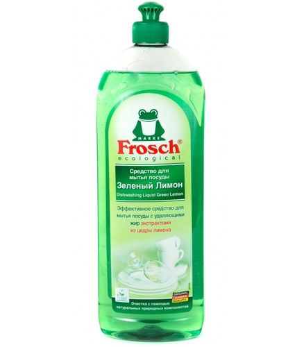 Жидкость для мытья посуды Green Lemon Dishwashing Liquid, 1000 ml, Зелёный