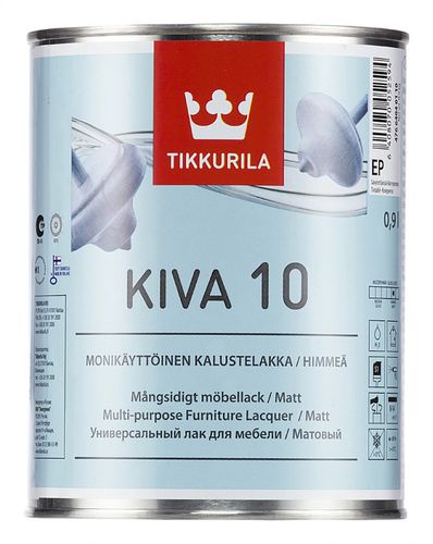 Лак матовый Tikkurila KIVA 10 EP, 0.9 л