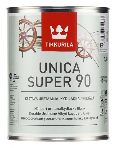 Лак глянцевый Tikkurila UNICA SUPER EP, 2.7 л, Прозрачный