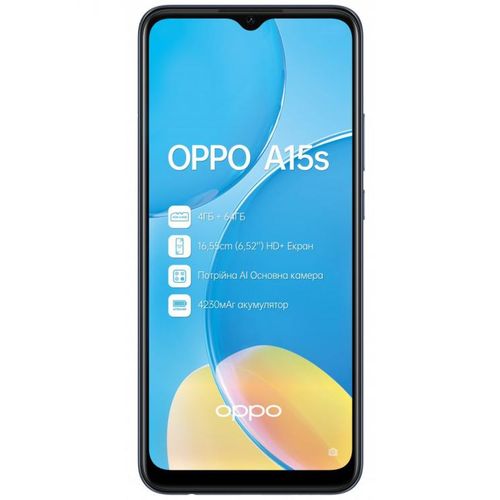 Смартфон OPPO A15s, Black, 64/4 GB, купить недорого