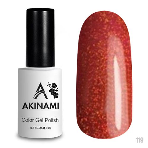 Гель-лак Akinami Color Gel Polish Orange Sparks