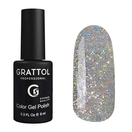 Гель лак Grattol Color Gel Poish OS Opal Silver