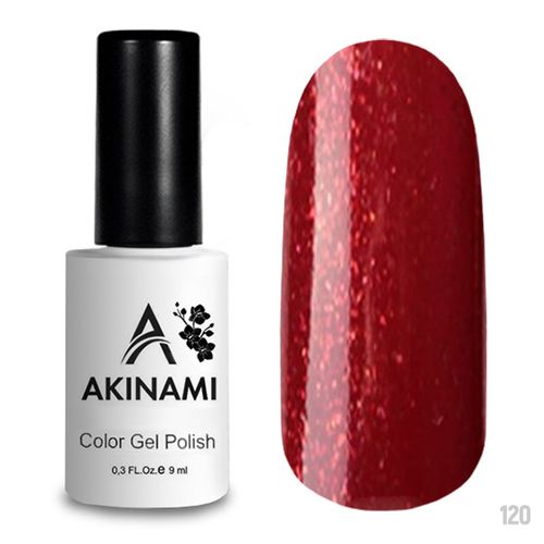 Gel-lak Akinami Color Gel Polish Glitter Red