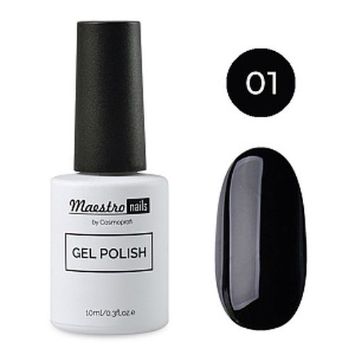 Gel-lak Cosmoprofi Maesto nails №1, черный