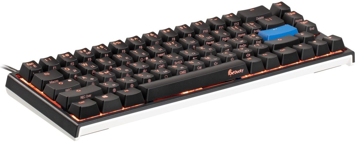 Игровая клавиатура Ducky One 2 SF Cherry Silent Red, RGB LED Black-White, O'zbekistonda