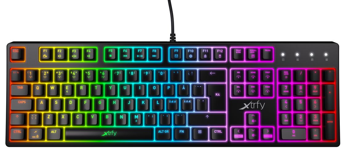 O'yin klaviaturasi Xtrfy K4 RGB Kailh