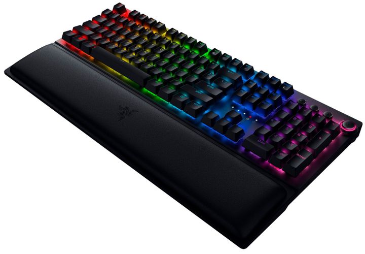 O'yin klaviaturasi Razer BlackWidow V3 Pro Green Switch, arzon