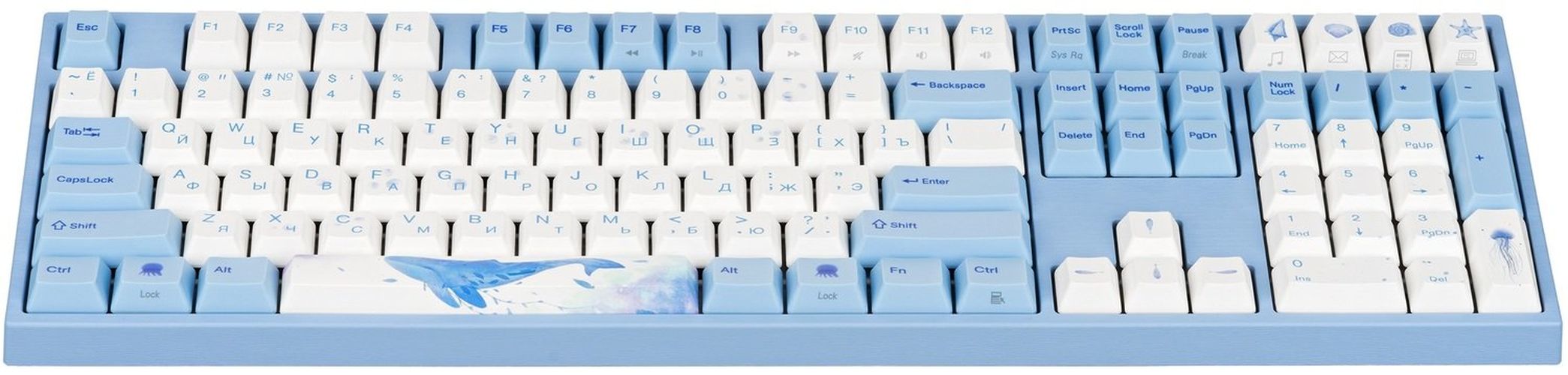 Oʻyin klaviaturasi Varmilo VA108M Sea Melody Cherry MX Blue, в Узбекистане