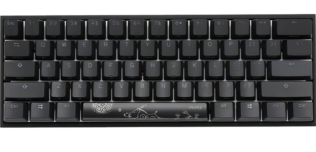 Игровая клавиатура Ducky Mecha Mini Cherry Speed Silver Aluminium Black case, купить недорого