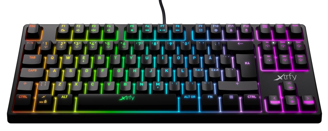 Игровая клавиатура Xtrfy K4 TKL RGB Kailh, купить недорого