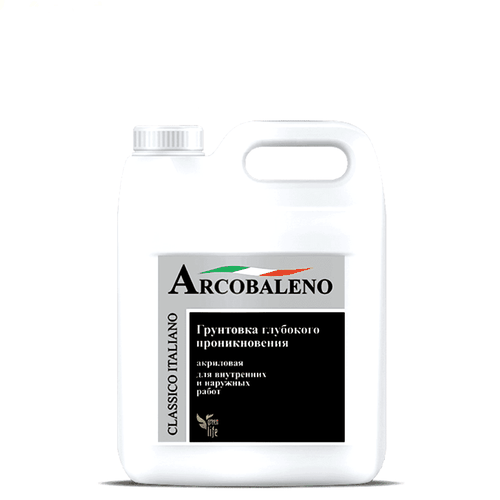 Arcobaleno грунтовка глубокого проникновения акриловая, 10 л