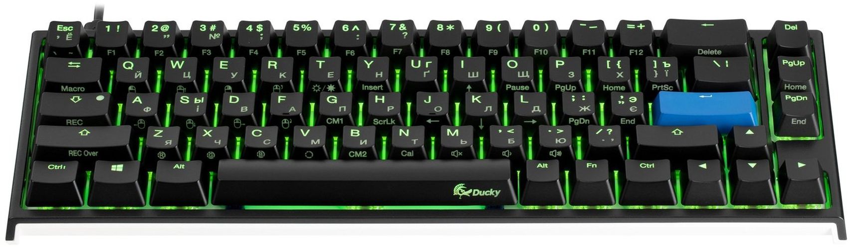 Игровая клавиатура Ducky One 2 SF Cherry Silent Red, RGB LED Black-White, arzon