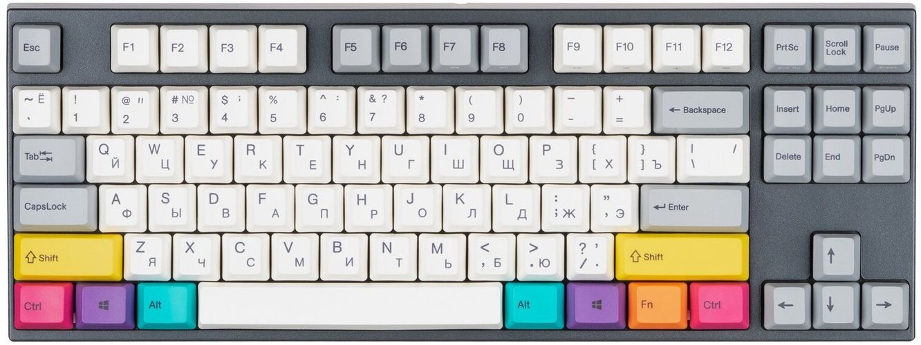 O'yin klaviaturasi Varmilo VA87M CMYK Cherry MX Red