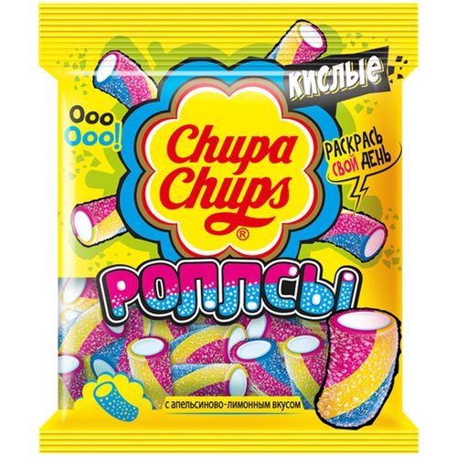 Жевательный мармелад Chupa Chups кислые роллсы 70 гр х 1 шт