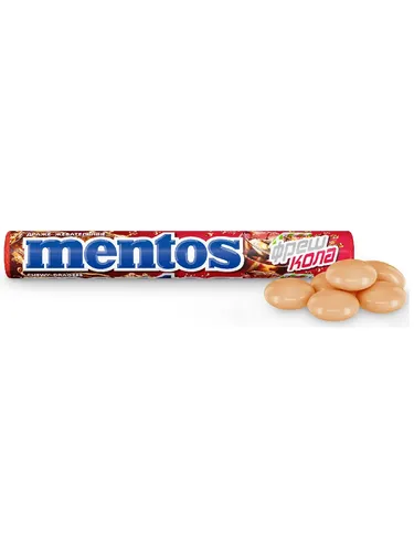 Жевательное драже Mentos Cola, 37г х 21 шт, купить недорого