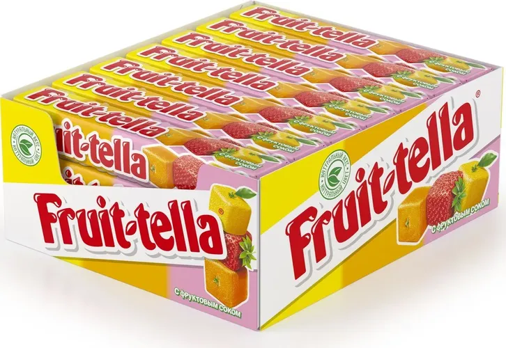 Chaynaladigan konfet Fruittella Assorti, 41g/21ta