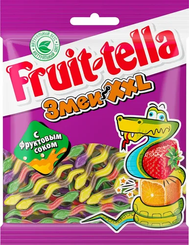 Жевательный мармелад Fruit-tella Змеи XXL 70г х 1 шт, arzon