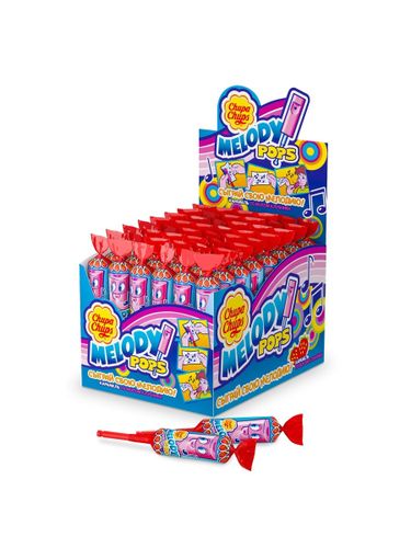 Карамель Chupa Chups Melody pops со вкусом клубники 15г