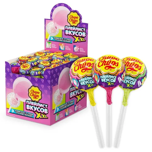 Карамель Chupa Chups XXL Flavors Playlist, 29г х 40 шт