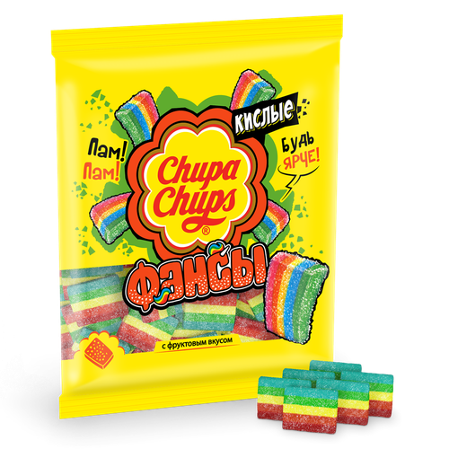 Жевательный мармелад Chupa Chups кислые фансы 150 гр х 1 шт