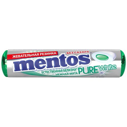 Жевательная резинка Mentos Pure Fresh Нежная мята 15,5 гр х 24 шт, купить недорого