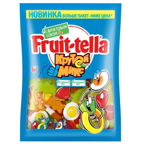 Мармелад жевательный Fruittella "Крутой микс", 850г х 1 шт, купить недорого