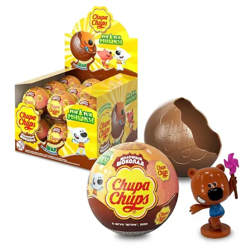 Шокаладный шар Chupa Chups Мимимишки 20г х 18 шт