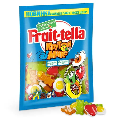 Мармелад жевательный Fruittella "Крутой микс", 850г х 1 шт