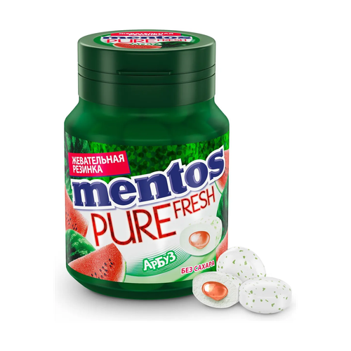 Жевательная резинка Mentos Pure Fresh Арбуз 54г х 1 шт