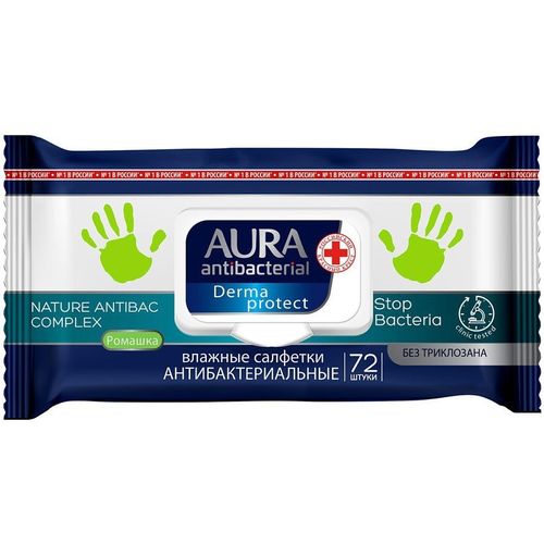 AURA Вл.сал.антиб.Derma Protect РОМАШКА big-pack с кр.