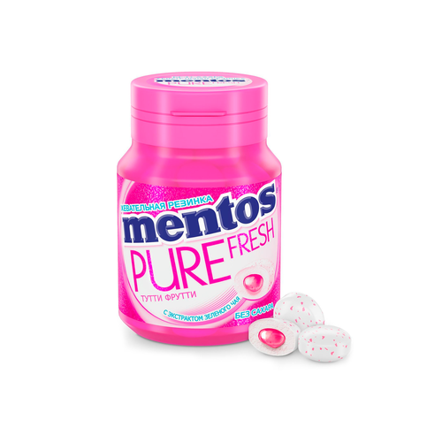 Жевательная резинка Mentos Pure Fresh Тутти-фрутти 54г х 1 шт