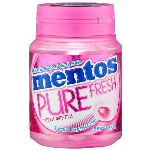 Жевательная резинка Mentos Pure Fresh Тутти-фрутти 54г х 1 шт, купить недорого