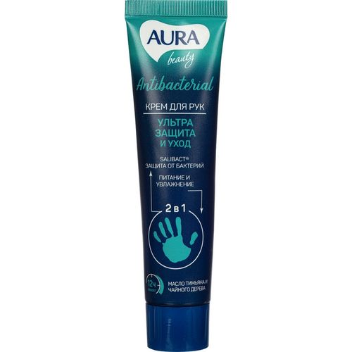 AURA BEAUTY antibakterial qo'l kremi."Ultra himoya va parvarish