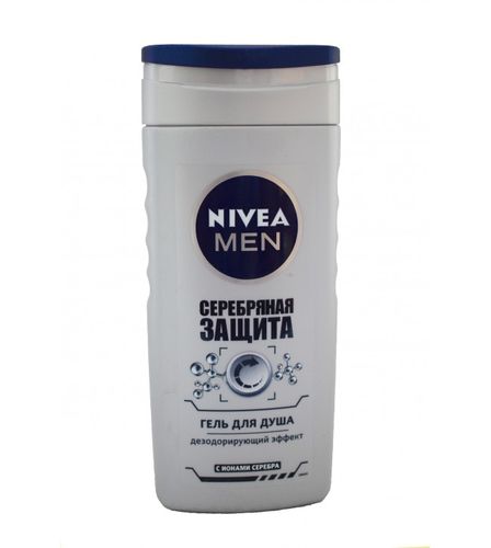 Nivea Shower  Гель для душа для мужчин "Серебряная защита" c дезодорирующим эффектом