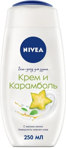 Ayollar dush uchun krem-geli Nivea "Krem va Karambl"