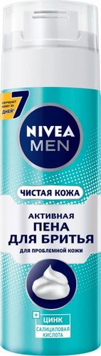 Nivea For Men Пена для бритья Чистая кожа для проблемной кожи