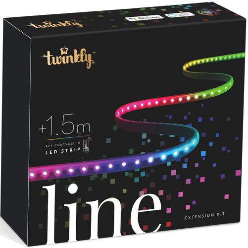 Smart LED подсветка Twinkly Line 100 RGB, Gen II, IP20, длина 1,5м, кабель черный (TWL100STW-BEU), фото