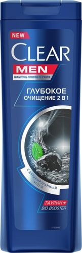 Шампунь Clear Vita Abe мужской Глубокое Очищение 2 в 1, 380 мл, купить недорого