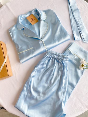 Классическая пижама Honeymoon со штанами, Голубой